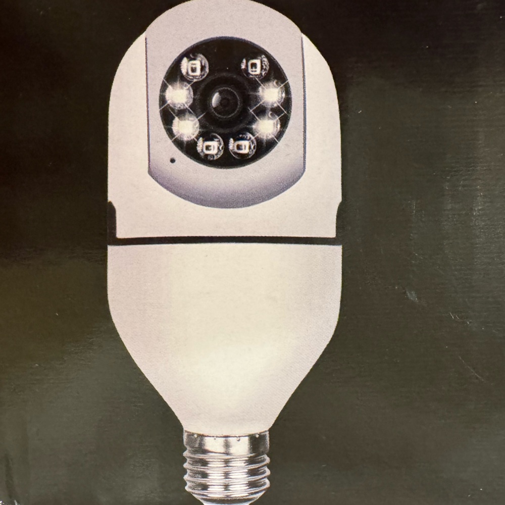 Smart LED Light Bulb with Camera